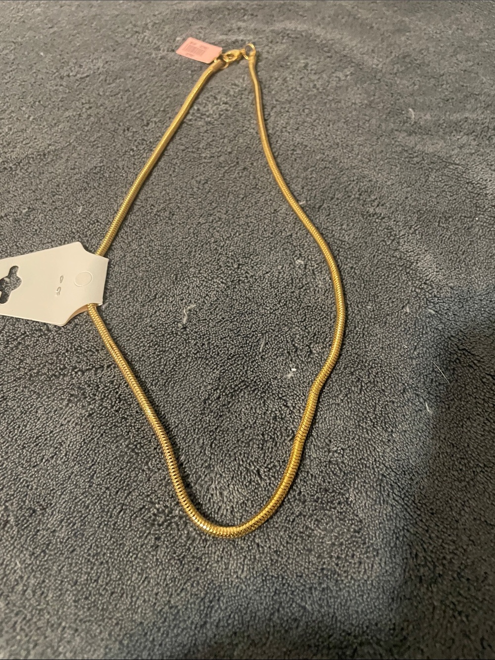 Yellow Gold stainless steel Snake Chain Necklace - Women's Jewelry